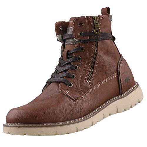 Mustang Schnür-Boot, Botas Clasicas para Hombre, Marrón (Kastanie 301), 40 EU