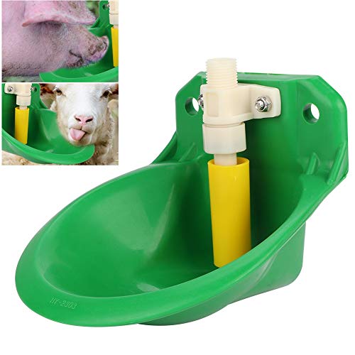 Zetiling Livestock Drinker Water Bowl, Automatic Waterer, Sheep Cow Drinking Container for Cattle Sheep Pig Horses Piglets