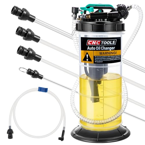Image of Estune 5.3L /1.4 Gallon Fluid Extractor Pump with 5 Pcs Brake Bleeding Hose | Pneumatic & Manual Modes, Cleaner Oil Changes, Leak-Resistant Seals, Multi-Fluid Use, Garage & Workshop Use, Cars /SUVs /RVs