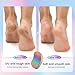 BEZOX Stainless Steel Pedi Egg Foot File Callus Remover for Dry and Wet Feet, Smooth Rough Skin, Plastic-Free Pedicure Tool Pumice Stone, Washable Foot Scrubber for Cracked Heels - Rainbow
