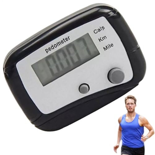 Genauer Schrittz&auml;hler - Schrittz&auml;hler f&uuml;r kleine Entfernungen, Kilometer/km - Laufschrittz&auml;hler mit Clip f&uuml;r M&auml;nner, Frauen, Kinder, Erwachsene, Senioren