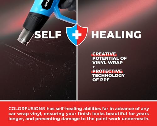 Image of ColorFusion PPF by VViViD, Matte Stealth Demon Black Dry Apply PPF Vinyl Car Wrap Roll 6ft x 5ft