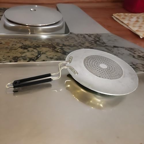 Image of NYRA Aluminium Induction Base Tawa With Stainless Steel Handle For Making Chapati /Roti /Dosa /Chilla /Paratha And Many More,26 Cm