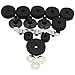 Toddmomy 18Pcs Drum Accessories Including Cymbal Felts Washers Sleeves for Boom Stands Durable Percussion Parts for Drum Maintenance and Replacement