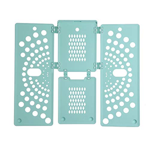 Dossiers à linge, planches pliantes, rangement d'armoire, planche pliante créative, maison pour t-shirts, chemise organisateur anti-plis (couleur : vert, taille : taille unique)