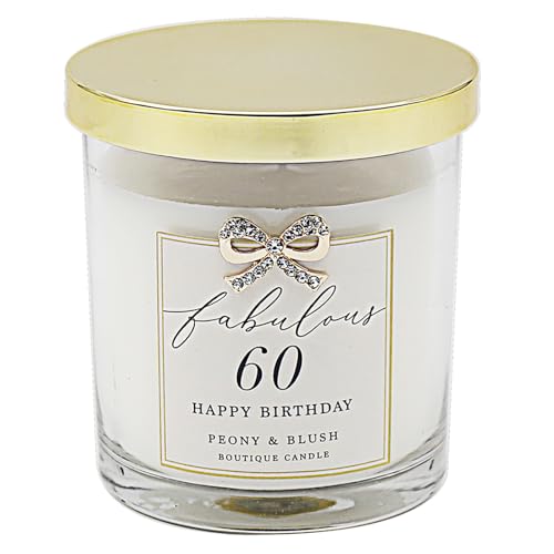 Lesser & Pavey Scented Happy Birthday Candles | Lovely Fragrance Boutique Candle for Celebration | Aromatherapy Candles for Home and Gift – 60TH Birthday Candle