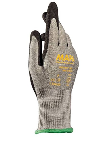 MAPA Professional KRYTECH 580, Cut Protection Gloves, Size 7, (1 Pair), grey/black, 7 (Small)