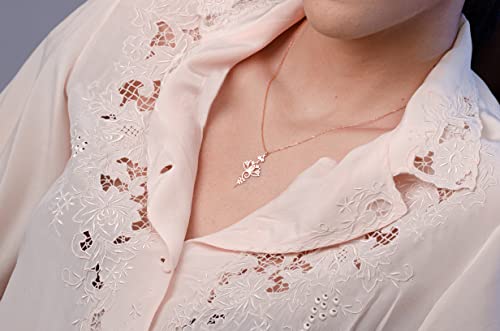 Lotus Unalome Necklace - 925 Sterling Silver Lotus Flower Unalome Necklace - Yoga Jewelry - Chakra Necklace - Spiritual Symbol Charm3