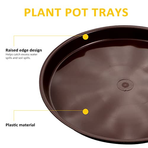 GANAZONO 5pcs Plant Saucers for Potted Plants,flower Pot Drip Trays for Indoor Outdoor 26cm Flower Pot Drip Trays for Large to Small Pots - Image 2