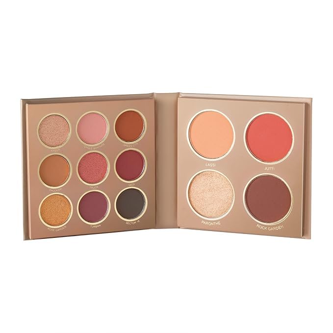 MARS The City Paradise Makeup Kit, 9 Eyeshadow Palette with Highlighter, Blusher, Bronzer, Compact Powder, Highly Pigmented, 16.0 gm (03-Chandigarh)