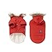 PetBoBo Cat Dog Doggie Down Jacket Hoodie Coat Pet Clothes Warm Clothing for Small Dogs Winter Red L