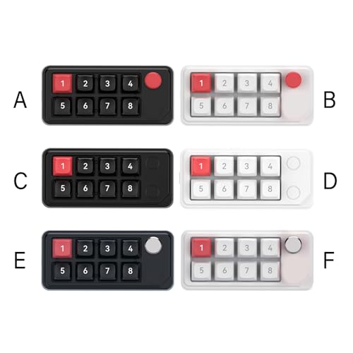 Clavier mécanique programmable macros 8 touches pavé numérique compact pour ordinateur portable - 6