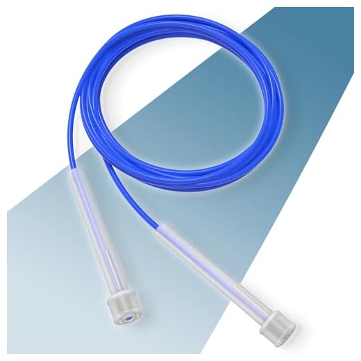 PORTENTUM Comba Crossfit Ligera, con Mangos de Plástico Ergonómicos y Resistentes al Sudor, Comba de Saltar de Longitud Ajustable - Ideal para Fitness, Boxeo, Crossfit y otros Deportes - 2.8 metros