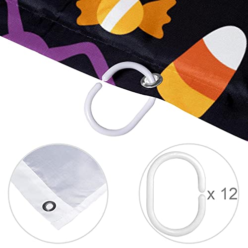 Rideau de douche Halloween grande taille pour éviter les éclaboussures