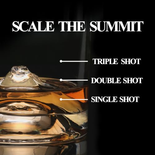 Image of LIITON Mount Fuji Whiskey Glasses, Set of 2, 10oz, Bourbon Glass