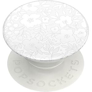 PopSockets Adhesive Phone Grip, Holder, Phone Stand, Flower – Blanc Fresh