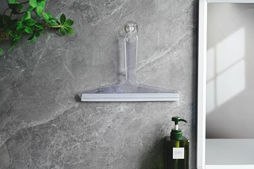 Image of New Talent 2 PCS Shower Squeegee Transparent, for Shower Glass, Shower Doors, Bathroom, Window and Car Glass(1 Large and 1 Small)