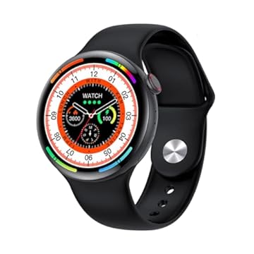 Smartwatch Redondo W28 Pro Series 8 Masculino e Feminino, GPS, Bluetooth – Relógio Inteligente (Preto)