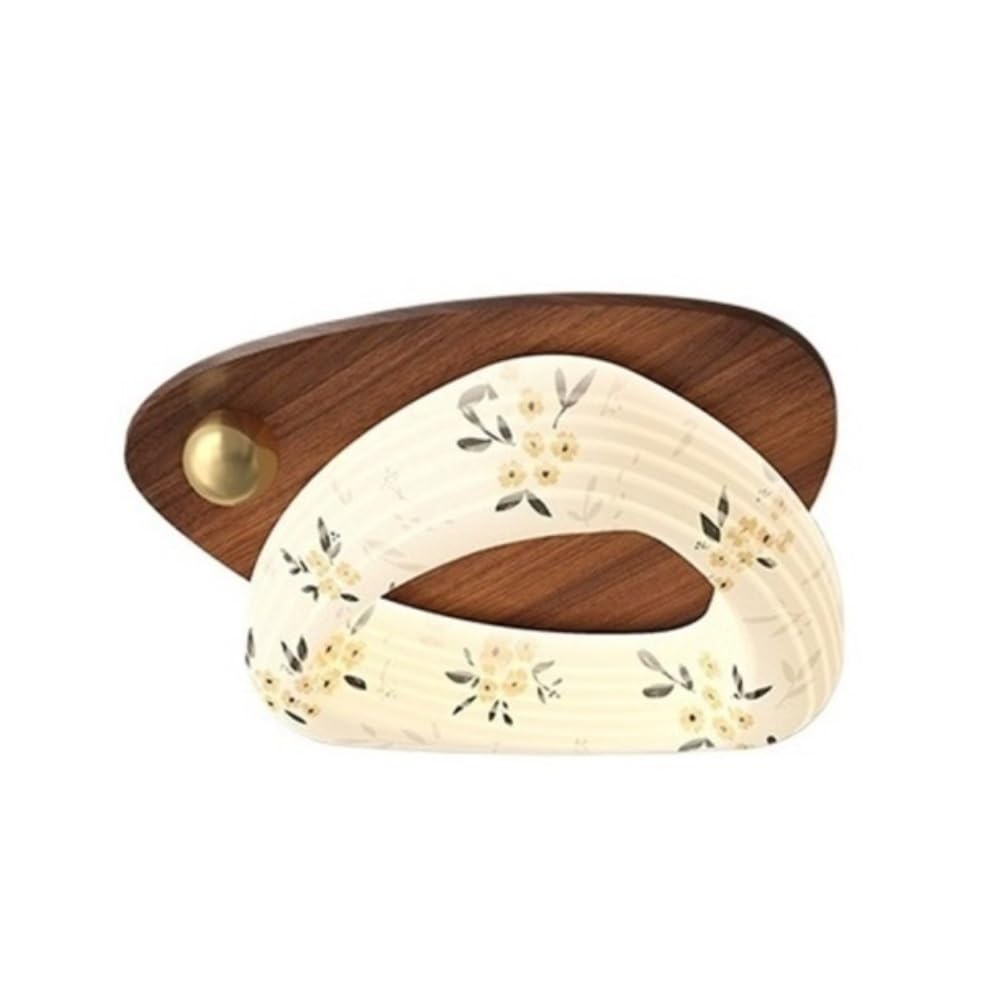 AILIUXIAOYAN Ceiling Light Bedroom Medieval Style Room Ceiling Lamp Flower Fabric Print Ceiling Lamp