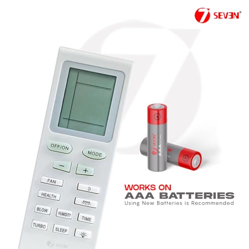 Image of 7SEVEN Compatible Air Conditioner remotes for Original Voltas AC Remote Control Suitable for 1 1.5 2 ton Split or Window ac - Match Exactly with Old Model 18 Remote for Better Performance