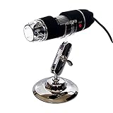 DLAND Portátil 50x-500x Ampliación 8-led USB Digital Microscopio Endoscopio con Soporte para Educación Industrial Inspección Biológica