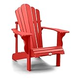 Les trésors d’érable Adirondack Gartenstuhl, luxuriös, kanadisch, Rot