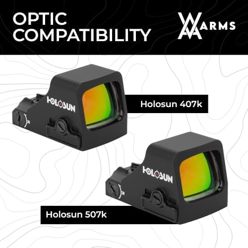 Optic Adapter Plate for Glock 43x/48 MOS and Holosun 407k/507k Detail