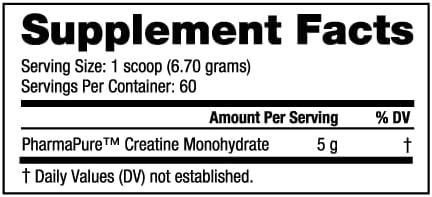 Miniatura 4 de NutraBio Creatine Burst - Monohidrato de creatina micronizada en polvo - 300 G - Crecimiento muscular, reducir el dolor - Tiempo de recuperación más