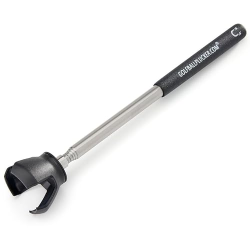 Compact Stainless Steel Telescopic Golf Ball Retriever and Grabber with Magnet in Handle -Picker for Quick, Easy Pickups Golf Ball Pick Up & Retrieval