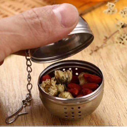 Infusor De Chá Peneira Inox Com Cabo Reforçado palha de Aço inoxidável, Para Cozinha, Shop Brasil