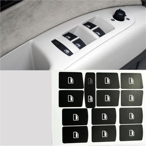 Autocollants de réparation pour boutons de fenêtre : intérieur Audi Q7