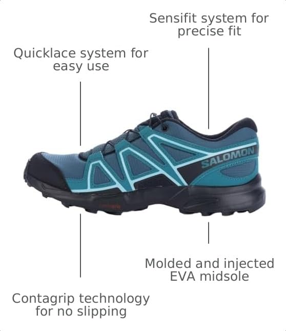Image of Salomon Kids Speedcross J Unisex Trail Running Shoe