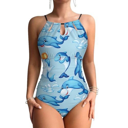 Maillot de bain une pièce contrôle ventre Dauphin pour masquer rondeurs