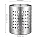 KSENDALO Kitchen Stainless Steel Utensil Holder, 18/10(304) Heavy Thick Utility Sturdy Silverware Drying Holder for Kitchen Home and Office, 7.3 Oz, Diameter 4.33
