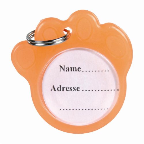 Trixie 2277 Adressanhänger, phosphoreszierend, ø 3,5 cm, orange