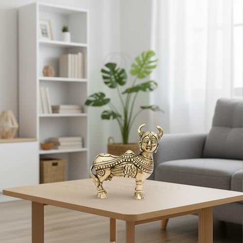 Image of Kamdhenu Cow Statue | Vastu Idol for Home and Office | Vastu 3D Remedy | Zonal Placement -ESE | (Size-8 * 10.5 CM, WEIGHT-540 GRAM Approx)