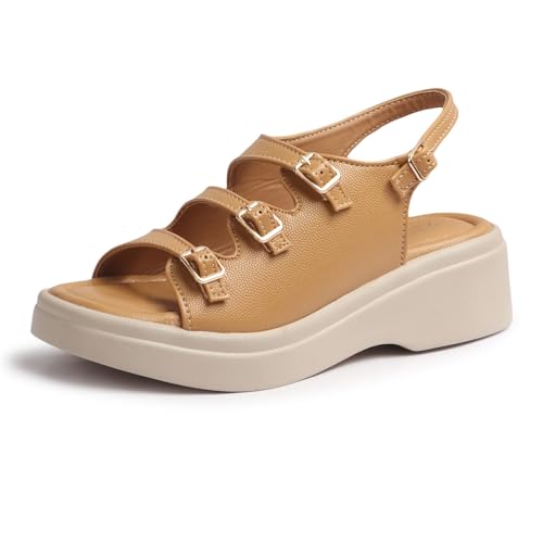 Image of Vendoz Women Stylish Slippers Wedges I Flat Slip on Sandals I Stylish and Casual for Everyday use I Comfortable & Lightweight for Girls & Ladies SD301