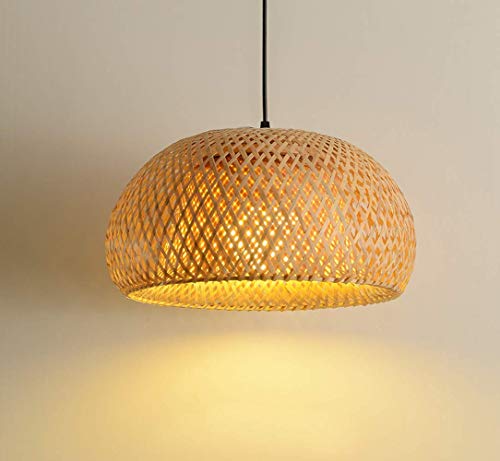 Preisvergleich Produktbild Deckenleuchten aus Holz, E27 Kronleuchter Bambusarbeit Handgestrickte Moderne Lampe, kreative Beleuchtung für Hall Kitchen Lounge Loft Schlafzimmer Coffee Shop