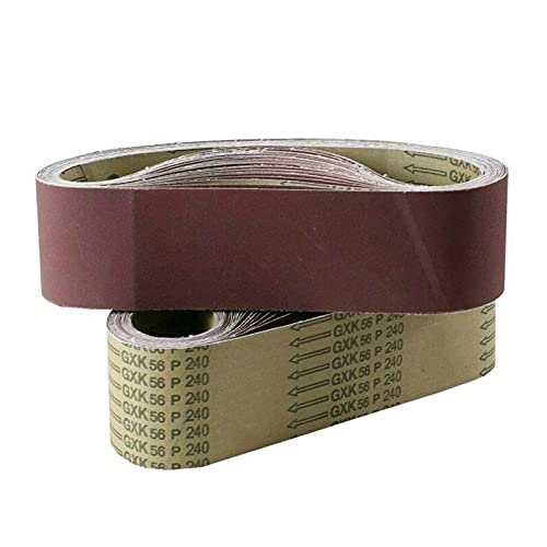 Bandes abrasives 533 * 75 mm P180 en oxyde d'aluminium pour ponceuse à bande