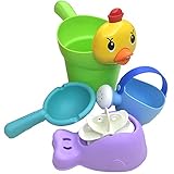 Xifando Children Bath Toys Set-4pcs,Water Cup,Water Spinner,Water Pot,Water Scoop,Random Color