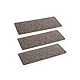 Astra Fußmatte innen beige Schmutzfangmatte rutschfest – Türmatte 25x60 cm 3er Set wasserabweisend – Rib Line Fußabtreter strapazierfähig antistatisch