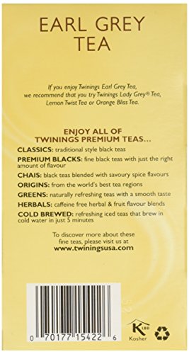 Twinings Earl Grey Tea, Tea Bags, 20 Ct #TOP4