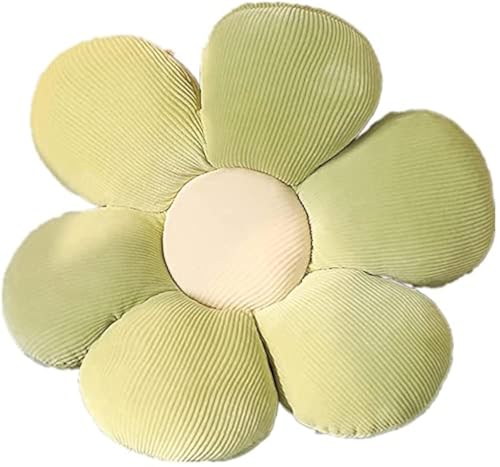 Zinsale Lindo cojín de Suelo de Flores Cojín de Flores Cojín de decoración de Almohada para Adolescentes Niñas Juguete de Peluche de Felpa para niños Dormitorio (Verde, 40cm)
