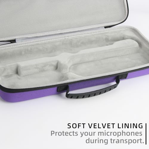 Guganas Hartschalen-Reiseetui, kompatibel mit Dyson Airstrait Glätteisen, Tragetasche für Airstrait HT01, Violett