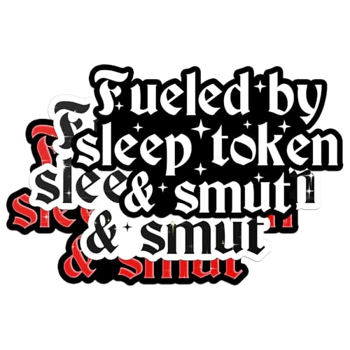 Set 3PCS 2 Inches - Fueled by Sleep Token and Smut Sticker Bookish Reading Dark Romance Book Lover Kindle 2