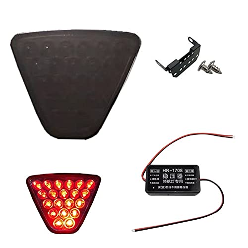 Feu Stop,TroisièMe Feu Stop Fit User pour F1 Style Pilot Light Général modifié de la queue de la voiture AVERTISSEMENT AUTOMOBILE PRÉVUE DE PRÉVENTION DE PREVENTION DE FREIN DE FREIN DE FREIN DE FREIN Cover