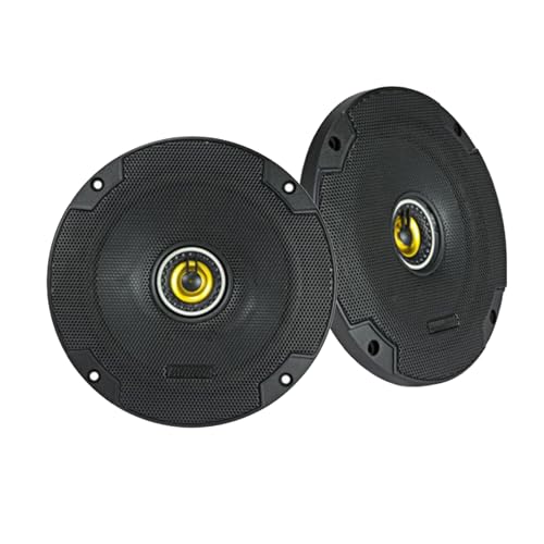 Image of Car Speaker Set Combo Of 2 Kicker 46CSC654 6.5 inch 600W 2-Way CS-Series Car Audio Speakers, 2 Kicker 46CSC684 6x8 inch 450W 2-Way Car Coaxial Stereo Speakers, Enrock 50 Foot 16-Gauge Speaker Wire