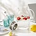 Karafu 68 Oz/2 Liter Glass Pitcher with Lid, Heat Resistant Water Jug for Hot/Cold Water, Ice tea and Juice Beverage
