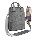 ZINZ Laptop Case 12.9 13 Shoulder Bag, Expandable Handbag with Valuables Compartment Compatible with MacBook Air/Pro/Neo 13" M5/M4/M3/M2/M1, iPad 12.9/13/11, Water-Resistant & Shockproof,L02G03