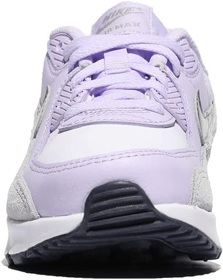Nike Little Kid's Air Max 90 LTR White/Metallic Silver (CD6867 123) - 114